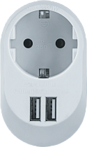 Адаптер сетевой NAD-USB01-1E-C-WH с заземлением 1 гнездо USB3.4A Navigator Адаптер сетевой NAD-USB01-1E-C-WH с заземлением 1 гнездо USB3.4A Navigator