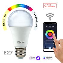 Умная лампа EKF Connect 8W WIFI RGBW E27 Умная лампа EKF Connect 8W WIFI RGBW E27
