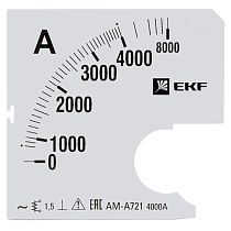 Шкала сменная для A721 4000/5А-1,5 EKF PROxima Шкала сменная для A721 4000/5А-1,5 EKF PROxima