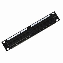 Панель коммутационная 10", 1U, 12 портов UTP, RJ-45, CAT 5e REXANT Панель коммутационная 10", 1U, 12 портов UTP, RJ-45, CAT 5e REXANT