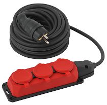 Удлинитель силовой ЭРА UK-3e-3x1,5-10m-IP44(KG) с заземлением 3 розетки каучук 10м КГ 3х1,5мм2 IP44 Удлинитель силовой ЭРА UK-3e-3x1,5-10m-IP44(KG) с заземлением 3 розетки каучук 10м КГ 3х1,5мм2 IP44