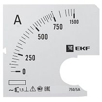 Шкала сменная для A961 750/5А-1,5 EKF PROxima Шкала сменная для A961 750/5А-1,5 EKF PROxima