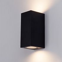 Светильник фасадный GWL-2MR16-GU10-S-IP65 BLACK двойной кваддратный General Lighting Systems Светильник фасадный GWL-2MR16-GU10-S-IP65 BLACK двойной кваддратный General Lighting Systems