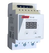 Терморегулятор на DIN-рейку DEVOLT TR-40, 40A Терморегулятор на DIN-рейку DEVOLT TR-40, 40A